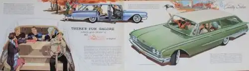 Ford Station Wagon Modellprogramm 1960 Automobilprospekt (4028)