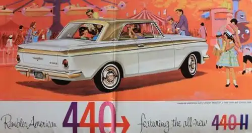 American Motors Rambler American 440 Modellprogramm 1963 Automobilprospekt (4031)