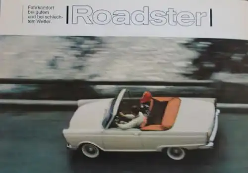 DKW F12 Roadster Sport Modellprogramm 1963 Automobilprospekt (4043)