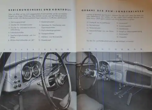 DKW 3=6 Sonderklasse 1957 Betriebsanleitung (4064)