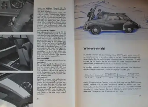 DKW 3=6 Sonderklasse 1957 Betriebsanleitung (4064)