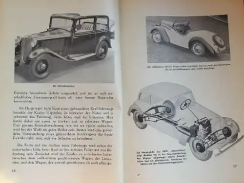 Wolkenhauer "Ratschläge für den Kauf gebrauchter Kraftfahrzeuge" Fahrzeugtechnik 1934 (4067)