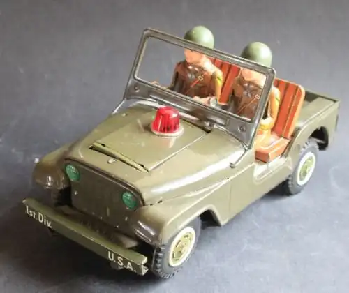 TN Nomura Militär Jeep 1958 Blechmodell mit Batterieantrieb (4222)