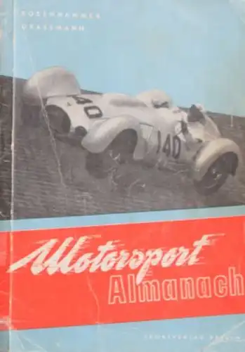 Rosenhammer "Motorsport-Almanach" 1953 Motorsport-Historie (4355)