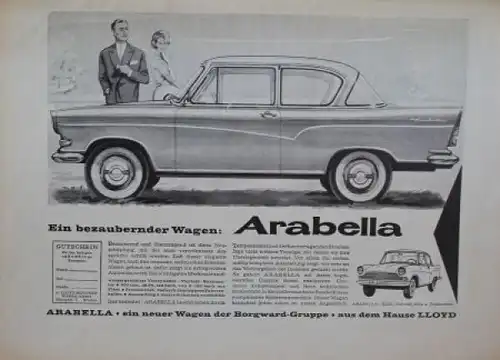 "Auto-Markt" Automobil-Zeitschrift 1959 Borgward-Motiv (4435)