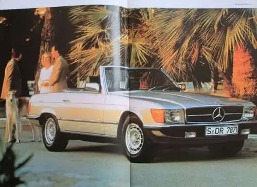 Mercedes-Benz 280 SL - 500 SL Modellprogramm 1982 Automobilprospekt (4475)