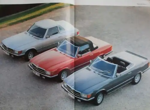 Mercedes-Benz 280 SL - 500 SL Modellprogramm 1982 Automobilprospekt (4475)