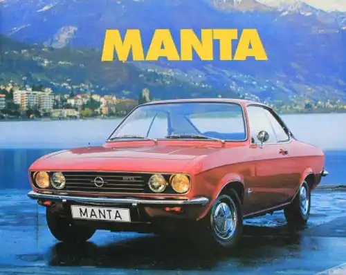 Opel Manta Modellprogramm 1971 Automobilprospekt (4477)