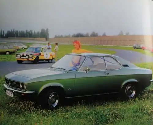 Opel Manta Modellprogramm 1971 Automobilprospekt (4477)