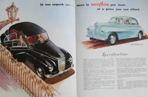 Morris Modellprogramm 1951 "Quality first" Automobilprospekt (4607)