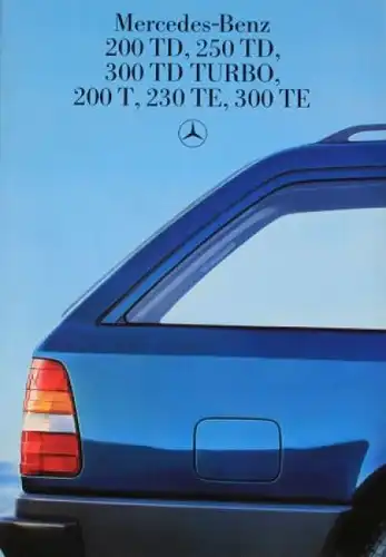 Mercedes-Benz 200 TD - 300 TE Modellprogramm 1990 Automobilprospekt (4623)