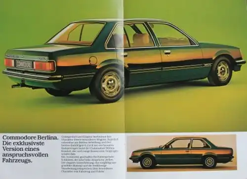 Opel Commodore Modellprogramm 1978 Automobilprospekt (4626)