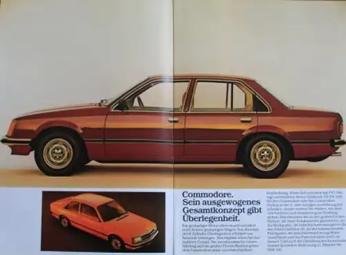 Opel Commodore Modellprogramm 1978 Automobilprospekt (4626)