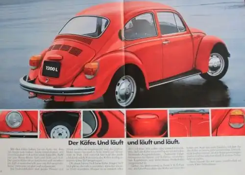 Volkswagen Käfer Modellprogramm 1979 Automobilprospekt (4639)