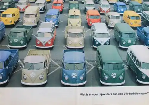 Volkswagen T1 Transporter Modellprogramm 1965  Automobilprospekt (4640)