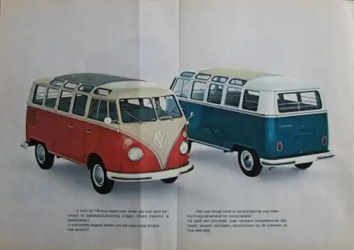 Volkswagen T1 Transporter Modellprogramm 1965  Automobilprospekt (4640)
