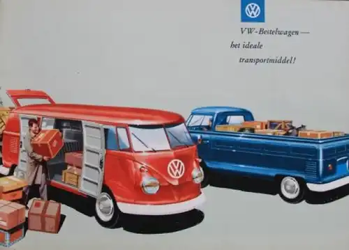 Volkswagen T1 Transporter Modellprogramm 1960 Automobilprospekt (4643)