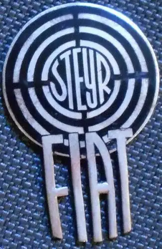 Steyr-Fiat 1949 Kühlergrill-Logo emailliert (4666)