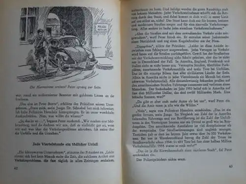 Friedrich "Der Polizeibericht meldet..." Volkswagen-Jugendbuch 1955 (4671)