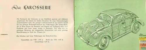 Volkswagen Käfer Modellprogramm 1949 Automobilprospekt (4762)