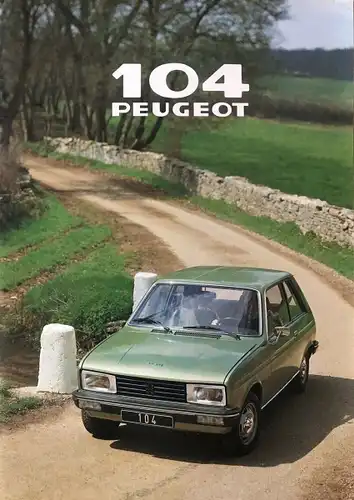 Peugeot 104 Modellprogramm 1978 Automobilprospekt (4783)