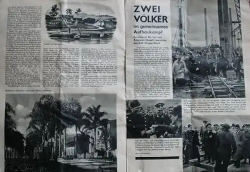 Volkswagen "Arbeitertum" 1938 Magazin mit VW-KdF-Bericht (4946)