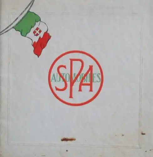 SPA Automobiles Modellprogramm 1909 Automobilprospekt (5072)