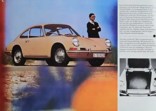 Porsche 911 - 912 Modellprogramm 1966 Automobilprospekt (5080)