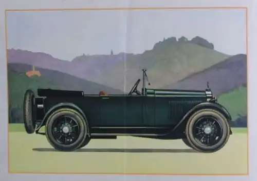 Mercedes-Benz 2 Liter Modellprogramm 1923 Automobilprospekt (6002)