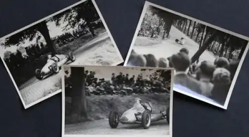 Sachsenring Rennen 1950 drei Veritas Rennsportfotos (6027)