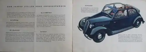 DKW Sonderklasse Modellprogramm 1939 Automobilprospekt (4868)