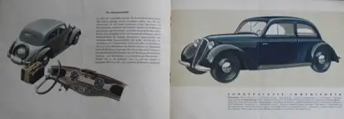 DKW Sonderklasse Modellprogramm 1939 Automobilprospekt (4868)