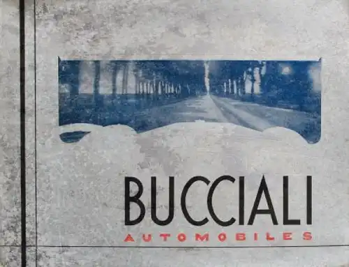Bucciali Automobiles TAV 12 Modellprogramm 1931 Automobilprospekt (6093)
