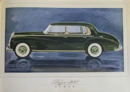 Mercedes-Benz 300 Modellprogramm 1953 Automobilprospekt (6098)