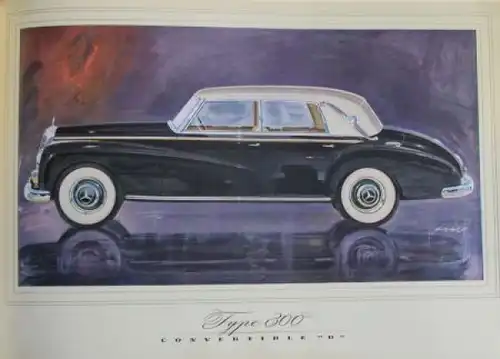 Mercedes-Benz 300 Modellprogramm 1953 Automobilprospekt (6098)