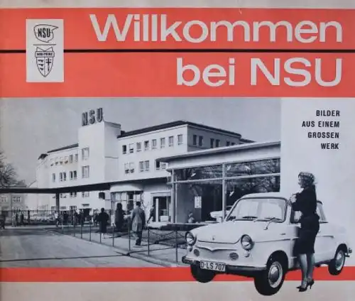 NSU Modellprogramm 1961 "Willkommen bei NSU" Automobilprospekt (6101)