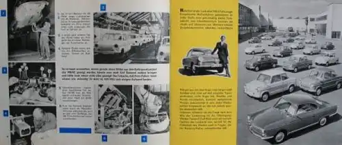 NSU Fahrzeuge Modellprogramm 1961 "Willkommen bei NSU" Automobilprospekt (6101)