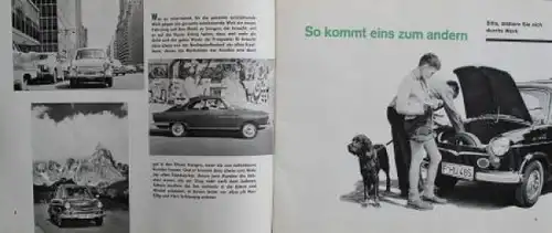 NSU Modellprogramm 1961 "Willkommen bei NSU" Automobilprospekt (6101)