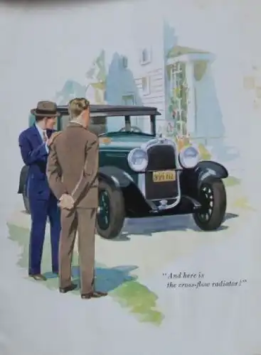 Pontiac Modellprogramm 1928 "You must come over!" Automobilprospekt (6105)
