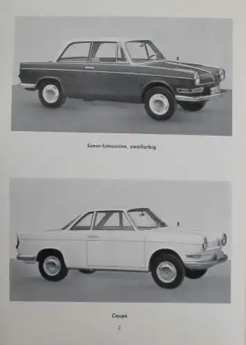 BMW 700 Coupe Limousine 1961 Betriebsanleitung (6163)