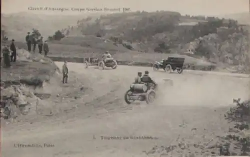 Gordon-Bennett Rennen Circuit d'Auvergne 1905 Originalpostkarte (6197)