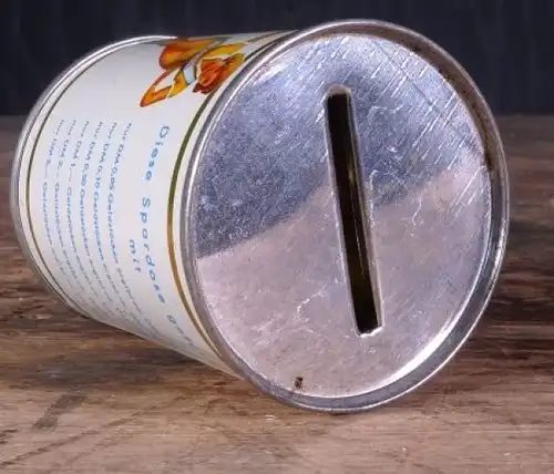 Veedol Motor Oil Spardose 1962 "10-30 Motor-Oil" in Oeldosenform mit Pin-up von Heinz Fehling (6254)