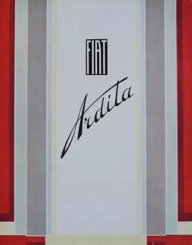 Fiat Ardita 518 Modellprogramm 1935 Automobilprospekt (6257)