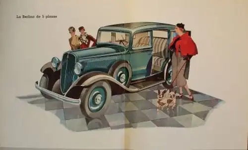 Fiat Ardita 518 Modellprogramm 1935 Automobilprospekt (6257)