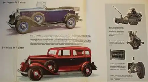 Fiat Ardita 518 Modellprogramm 1935 Automobilprospekt (6257)