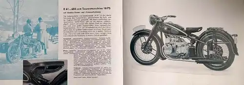 BMW Krafträder Modellprogramm 1939 "Vorsprung wird immer größer" Motorradprospekt (6266)