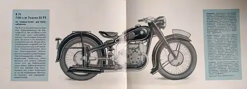 BMW Krafträder Modellprogramm 1939 "Vorsprung wird immer größer" Motorradprospekt (6266)