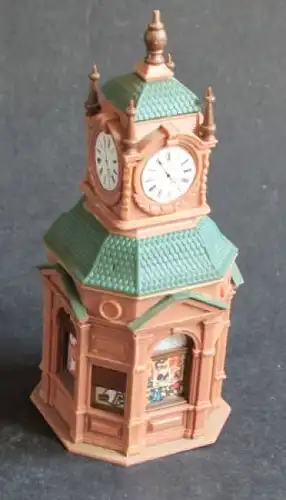 Vollmer Gründerzeit-Kiosk mit Uhr 1990 HO Plastikmodell (2698)