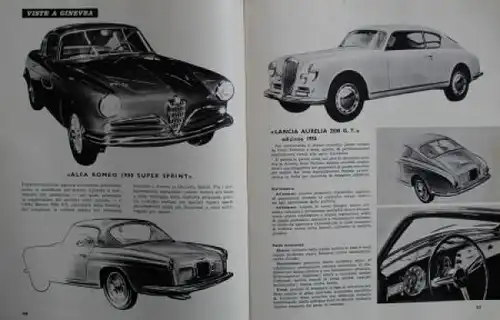 "Quattroruote" Automobil-Magazin Italien 1956 zwei Ausgaben (2713)