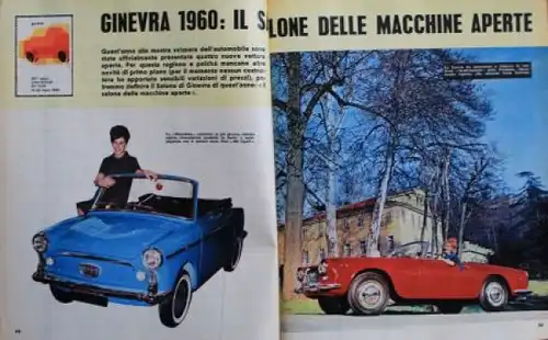 "Quattroruote" Automobil-Magazin Italien 1960 zwei Ausgaben (2716)